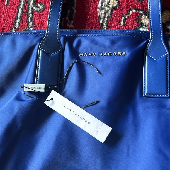 Marc Jacobs Wingman Nylon Tote Bag Royal Blue - Picture 9 of 10